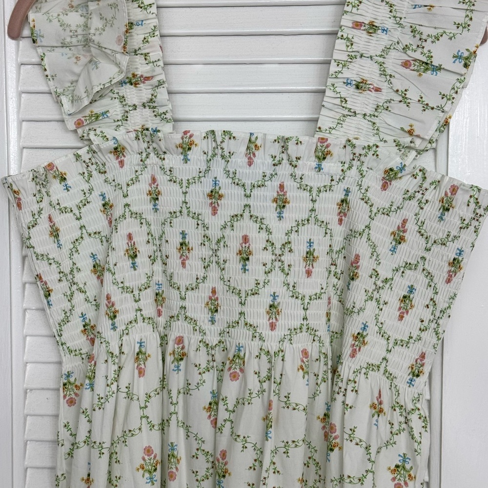 🌸🪻⭐️RARE: BNWT Hill House Ellie Nap Dress in Pastel Trellis Plus Size 2XL 🪻🌸 - Picture 9 of 10